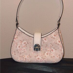 Nine West Cream Floral Shoulder Bag